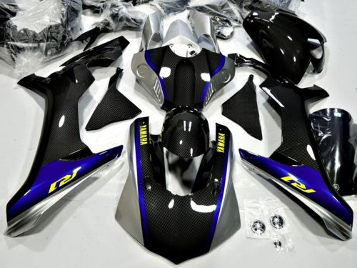 Комплект пластика Yamaha YZF R1 2015-2019 / аквапринт карбон (углеткань)