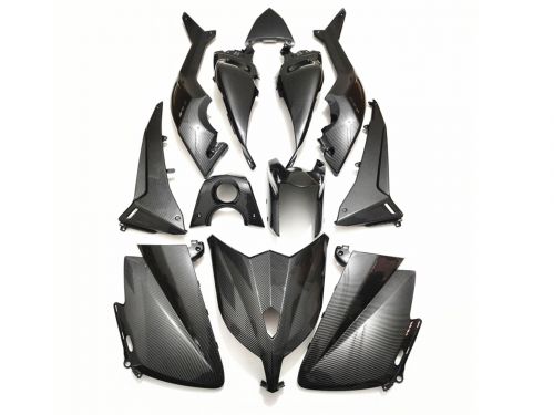 Комплект пластика Yamaha TMAX 530 2012-2014. Аквапринт карбон (углеткань)