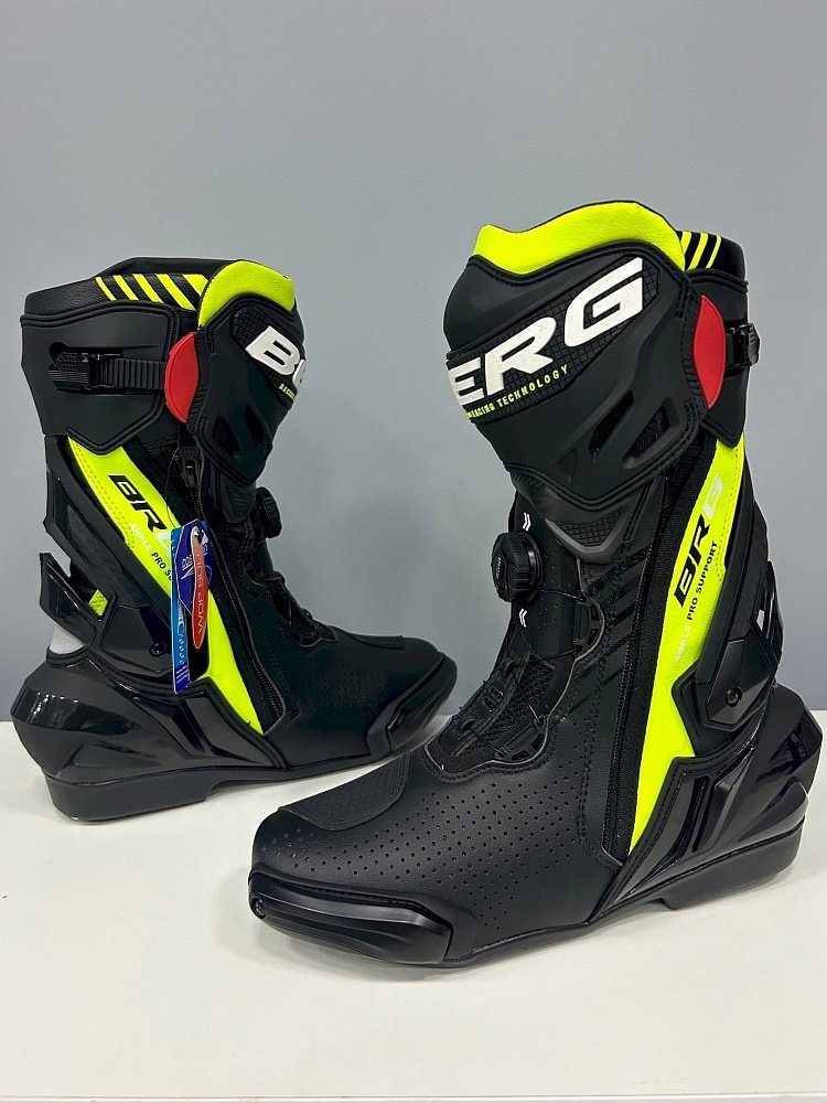 Мотоботы гоночные BERG VRX-3 Racing Boots Yellow