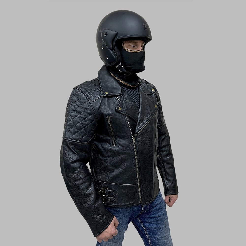 Мотокуртка классическая BERG Classic Biker Style Black