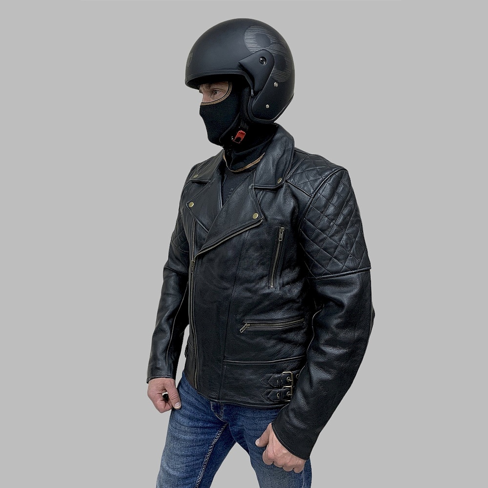 Мотокуртка классическая BERG Classic Biker Style Black